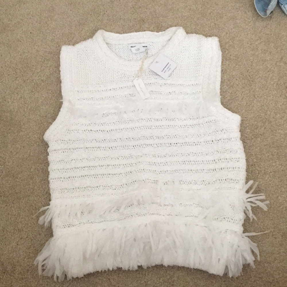 NWT Club Monaco sweater tank!